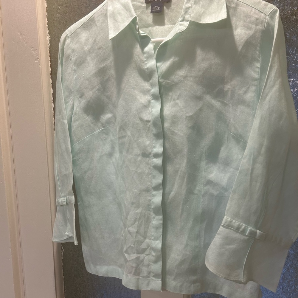 J. Jill Light Green Blouse